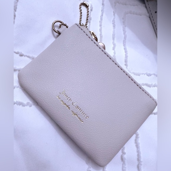 Juicy Couture Velour Heritage Satchel Purse Bag Black Liquorice/Angel NWT - Picture 11 of 13